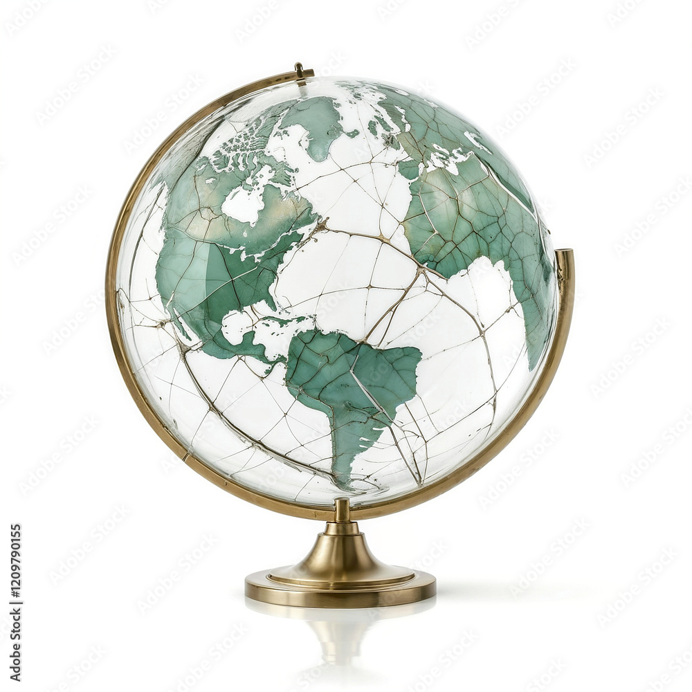 Fragile Earth: A Cracked Reflection Fragile Earth: A Cracked Reflection