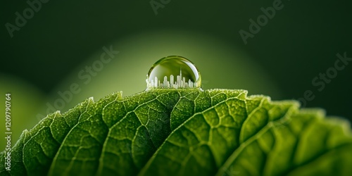Dewdrop on a Leaf: A gliste...