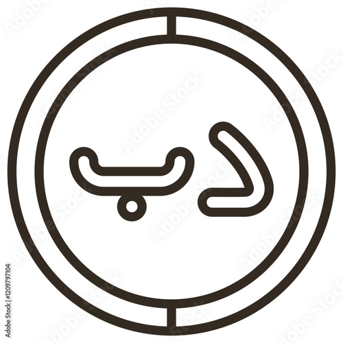 Bahraini Dinar Symbol  Icon Element For Design Graphic photo