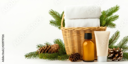 Relaxing Spa Day: A wicker ...