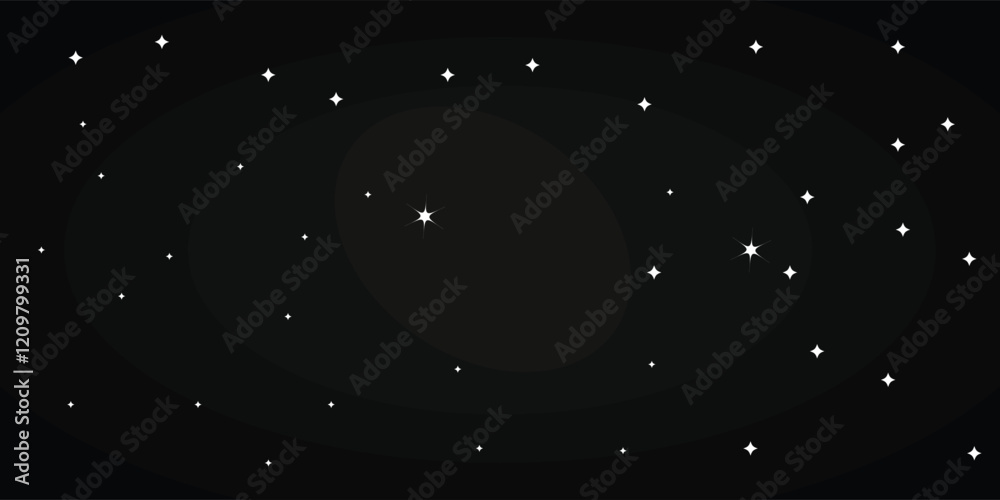 shooting star png. shooting star with stary night background clipart.