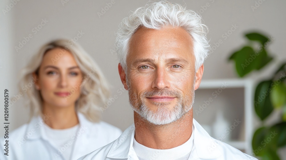 Confident doctor and colleague portrait, clinic, healthcare Confident doctor and colleague portrait, clinic, healthcare