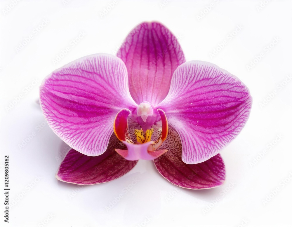 orchid flower on isolated white background orchid flower on isolated white background
