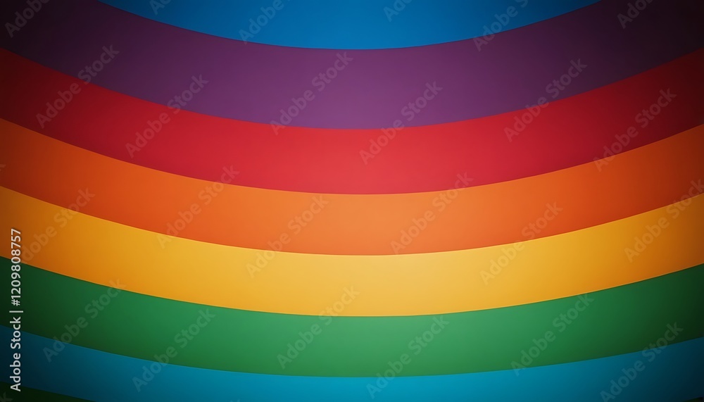 Obraz premium Colorful Light Waves with Smooth Gradient Texture - Modern Design. 6