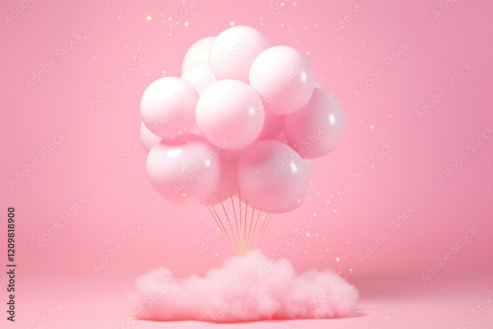 Balloon cloud pink celebration Balloon cloud pink celebration