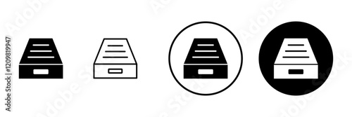 Archive folders icon vector. Document vector icon. Archive storage icon.