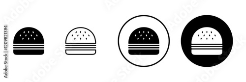 Burger icon vector. burger sign and symbol. hamburger