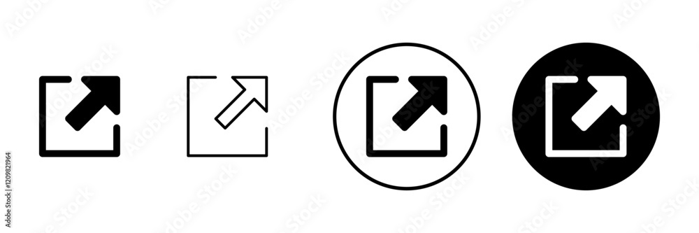 External link icon vector. link sign and symbol. hyperlink symbol External link icon vector. link sign and symbol. hyperlink symbol