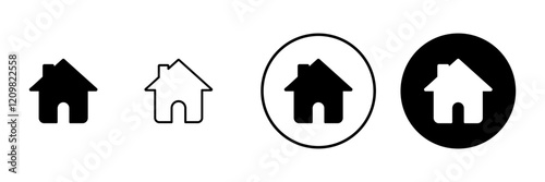 House icon vector. Home sign and symbol