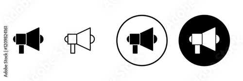 Megaphone icon vector. Loudspeaker sign and symbol
