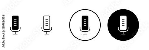 Microphone icon vector. karaoke sign and symbol