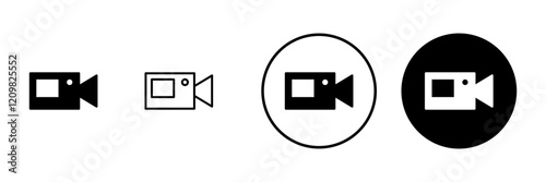 Video icon vector. video camera sign and symbol. movie sign. cinema