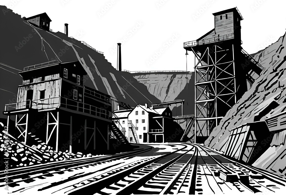 Fototapeta premium Coal mine operations