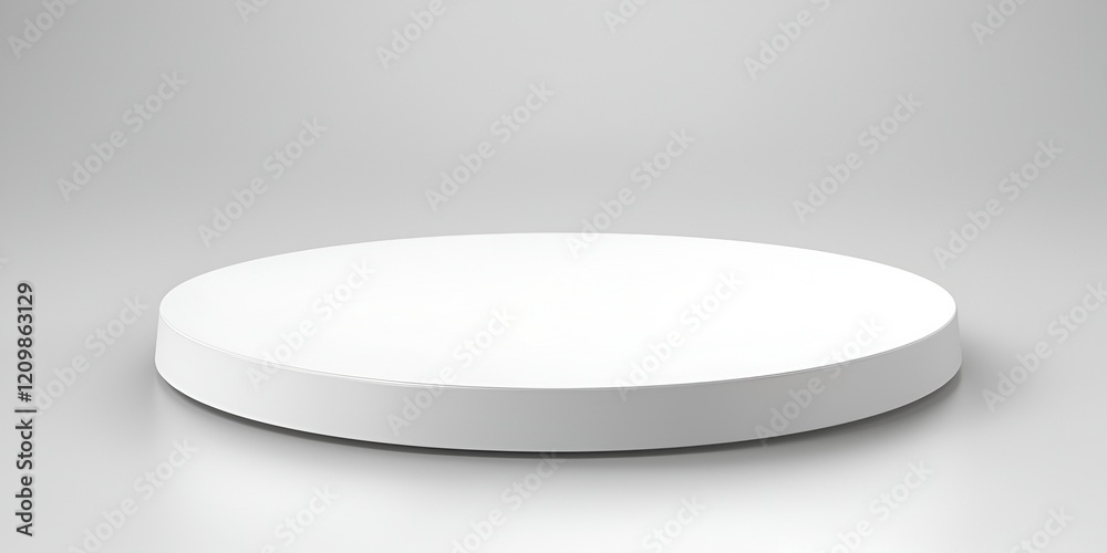 White plastic circular base for an LED light, with a flat top and white background. The illustration is in a vector style, with a simple and minimalist design, White plastic circular base for an LED light, with a flat top and white background. The illustration is in a vector style, with a simple and minimalist design,
