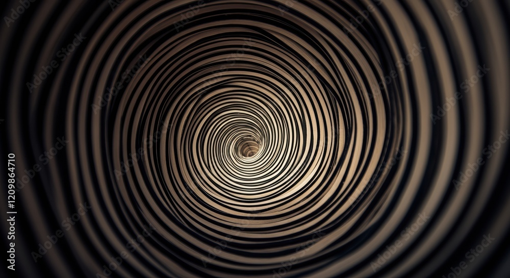Abstract spiral pattern creating a mesmerizing tunnel effect Abstract spiral pattern creating a mesmerizing tunnel effect