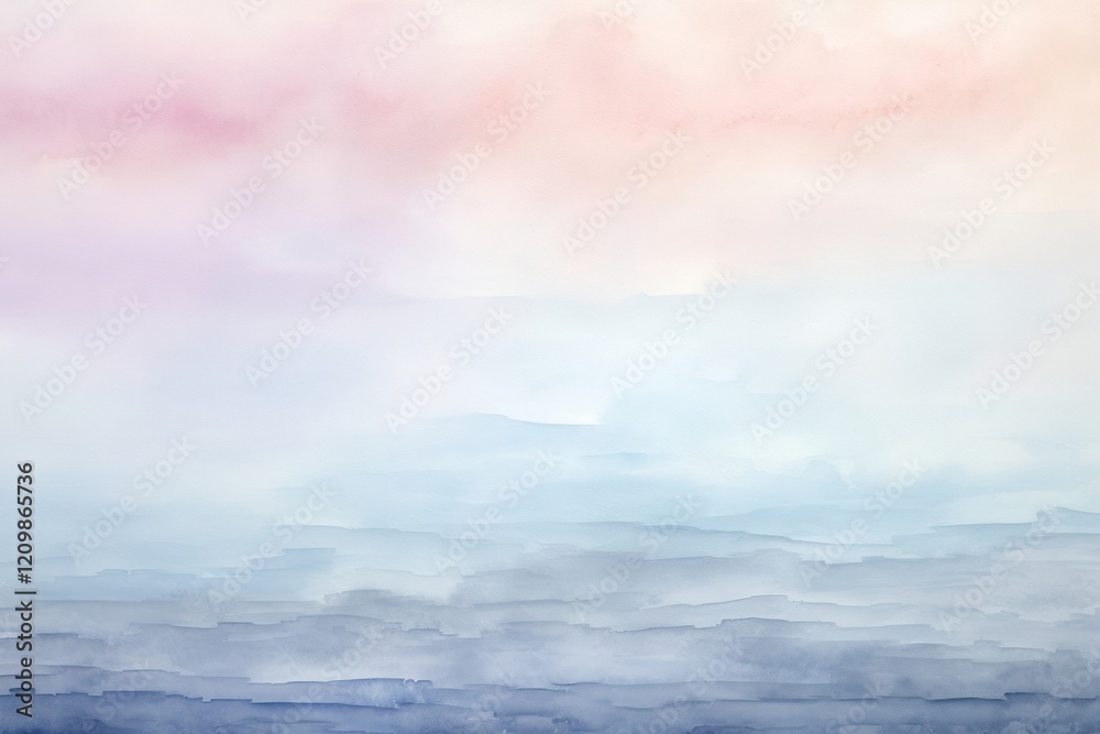 Fototapeta premium Gradient grey pale watercolor background painting