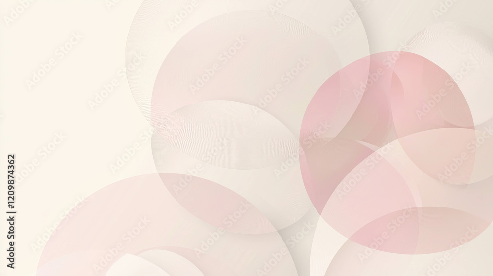 Soft Minimalist Abstract Design with Overlapping Elements in Gentle Color Palette Soft Minimalist Abstract Design with Overlapping Elements in Gentle Color Palette