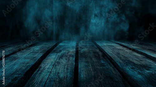 Spooky halloween background with empty wooden planks, dark horror setting, eerie atmosphere for haunted celebrations and seasonal decorations


 photo