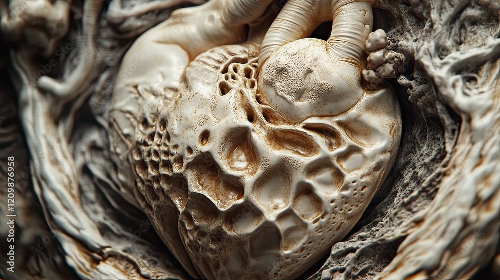 Close-Up of the Human Heart and Vessels, Highlighting the Intricate Anatomy and Vital Functions. Close-Up of the Human Heart and Vessels, Highlighting the Intricate Anatomy and Vital Functions.