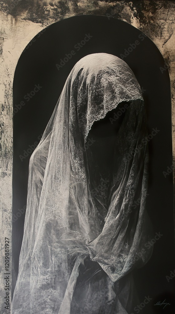 Veiled Enigma: A Study in Shadow and Light Veiled Enigma: A Study in Shadow and Light