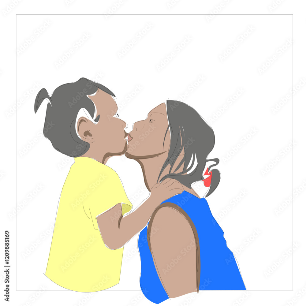Obraz premium parent and child