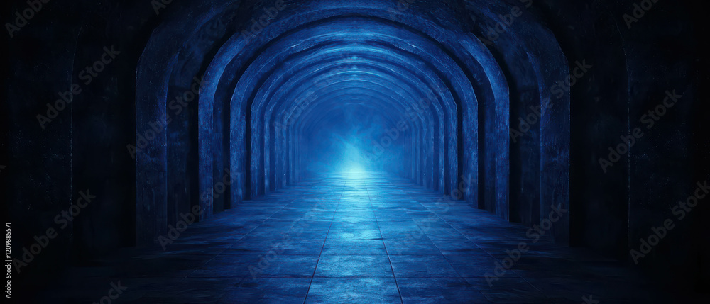 Obraz premium Vast Archway Displaying Ethereal Light in Ancient Gateway of Anu's Mystical Realm