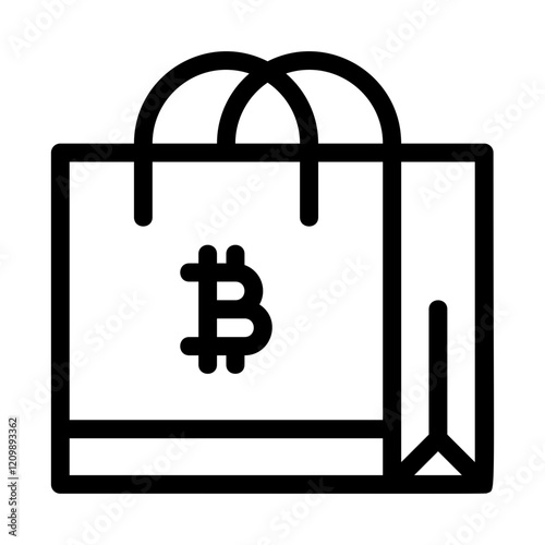 shopping bag bitcoin