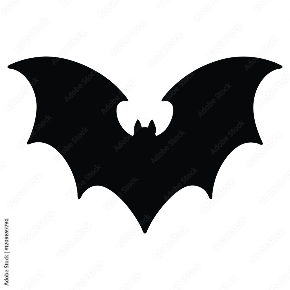 Fototapeta premium Vector Bat Silhouette for Halloween Party Decorations 