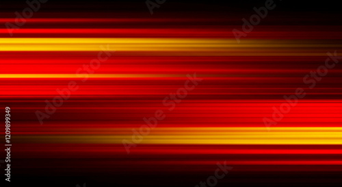 Minimalist design with a focus on vibrant color and dynamic form, using light streaks as the primary element