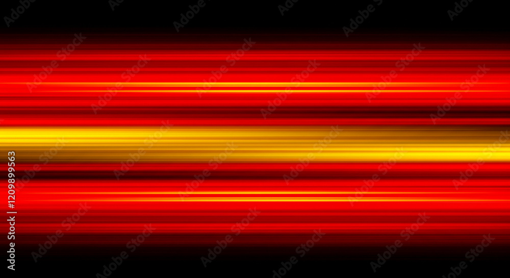 Fototapeta premium Abstract image with a strong visual impact, dominated by vibrant red and yellow light streaks