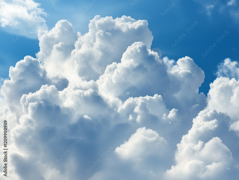 Fotografie Fond de ciel bleu nuageux