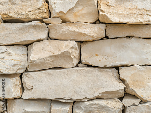 Fond de mur en pierres calcaires