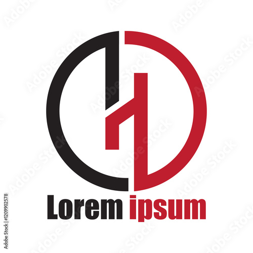 Free Download H letter abstract monogram logo vector template. - GFXLoad