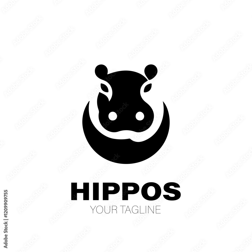 Hippopotamus Logo. Hippo Logo Design. Hippopotamus Logo Brand. Hippopotamus Logo Vector Design Isolated on White Background Hippopotamus Logo. Hippo Logo Design. Hippopotamus Logo Brand. Hippopotamus Logo Vector Design Isolated on White Background