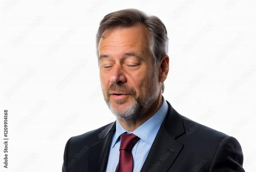 Professional Portrait of a Mature Businessman in Formal Attire with a Confident Smile Against a Clean White Background Ideal for Business and Corporate Use Professional Portrait of a Mature Businessman in Formal Attire with a Confident Smile Against a Clean White Background Ideal for Business and Corporate Use