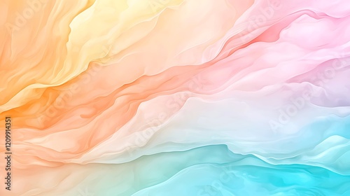 Wallpaper Mural Abstract background in pastel color waves digital art soft environment artistic viewpoint Torontodigital.ca