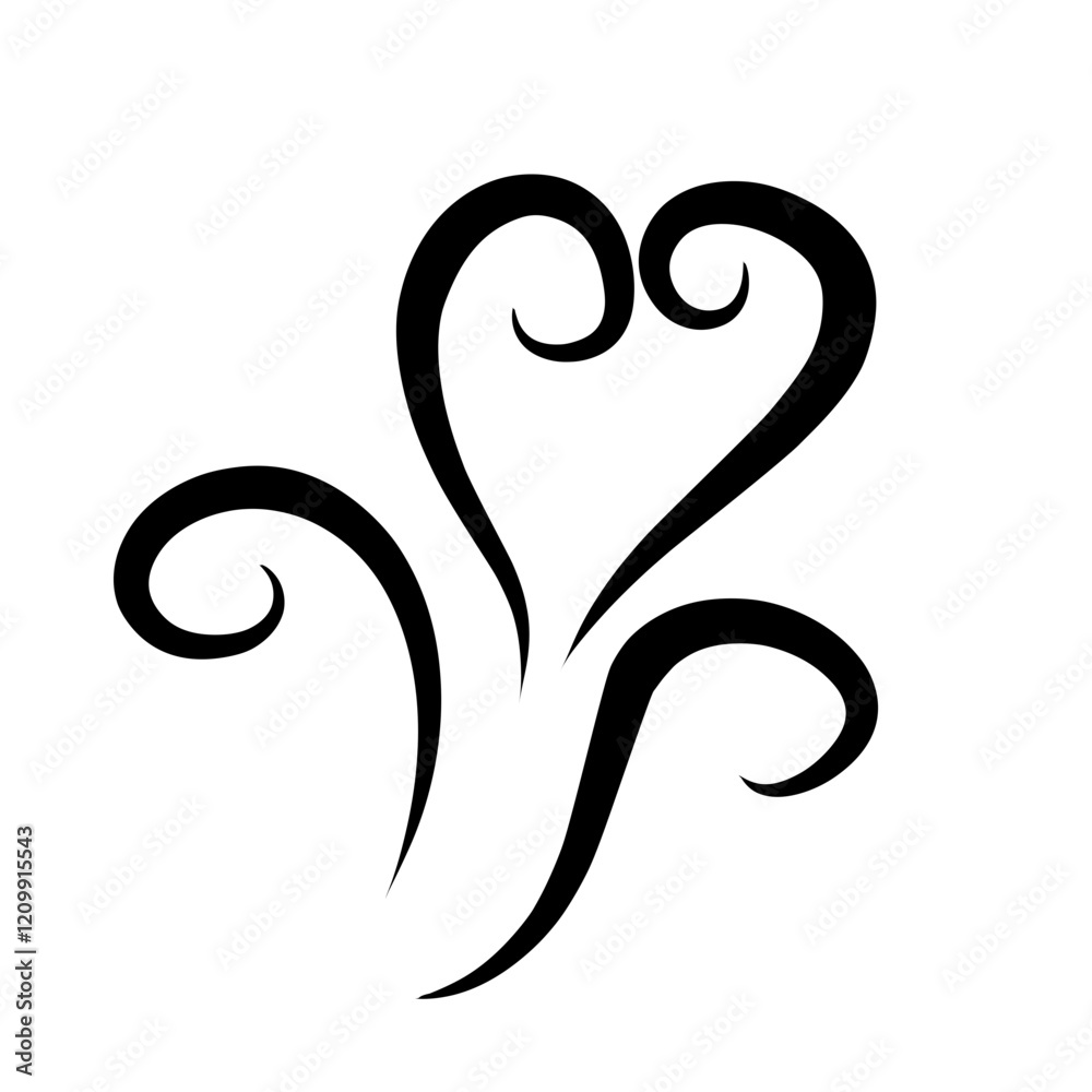 steam aroma heat icon illustration