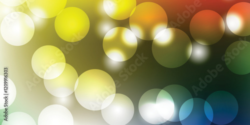Colorful bokech, circles, abstract background   bokeh effects in various colors                             