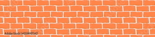 orange brown brick wall seamless pattern background