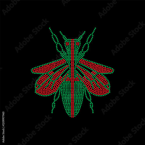 Rhinestone applique collar design for t-shirt or blouse hot-fix transfer. Abstract beautiful glitter applique rhinestone motif.	

