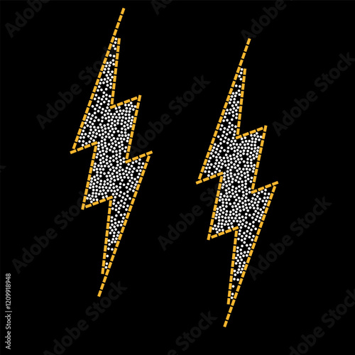 Rhinestone applique collar design for t-shirt or blouse hot-fix transfer. Abstract beautiful glitter applique rhinestone motif.	
