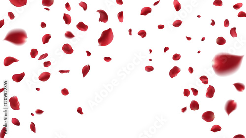 February 14 Valentine's day,Rose petals wedding or marriage background. holiday decoration. Invitation card, celebration party design