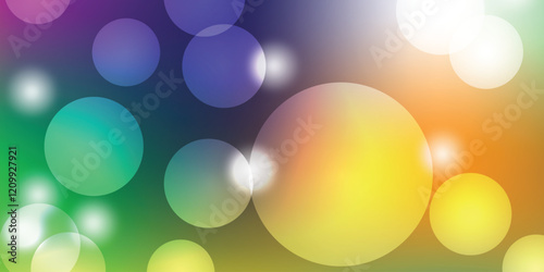 Colorful bokech, circles, abstract background   bokeh effects in various colors                             