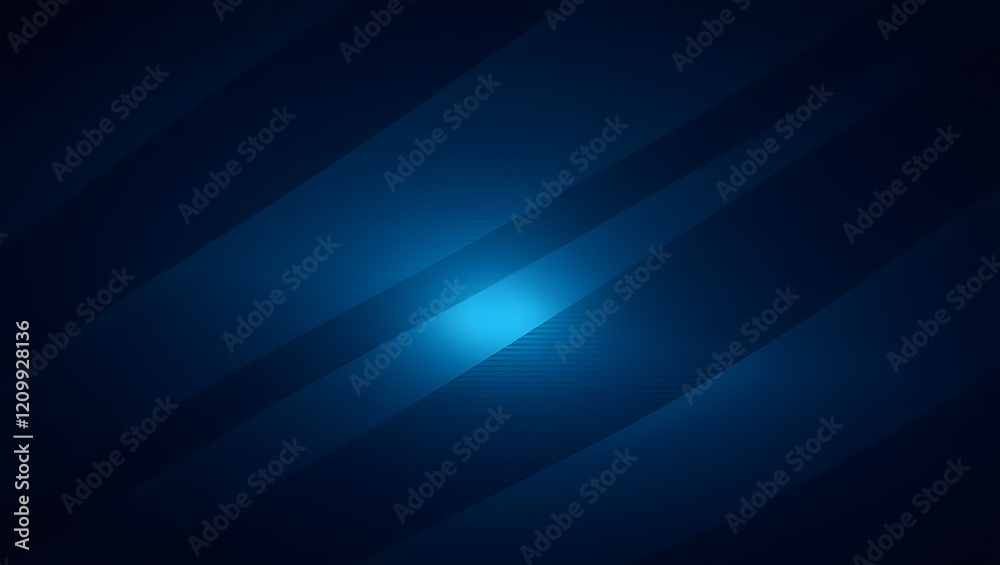 Futuristic Dark Blue Abstract Background with Diagonal Lines and Glowing Bright Blue Light Futuristic Dark Blue Abstract Background with Diagonal Lines and Glowing Bright Blue Light