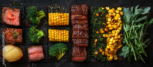 Wallpaper Mural Different Traditional Foods generated image Torontodigital.ca