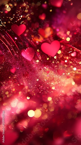 Romantic valentine's day bokeh background