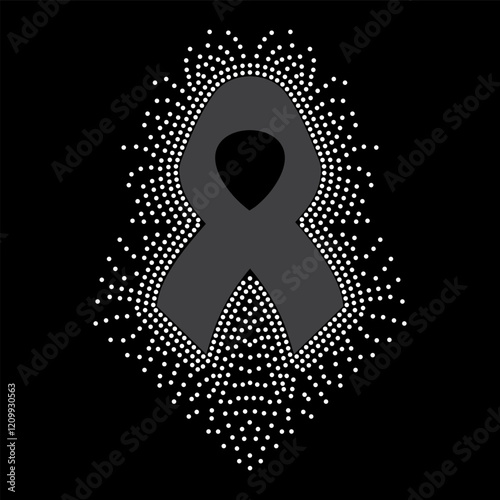 Rhinestone applique collar design for t-shirt or blouse hot-fix transfer. Abstract beautiful glitter applique rhinestone motif.