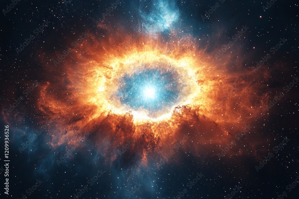 An explosive nebula fills the frame with brilliant colors and swirling gases, embodying the awe of creation and the infinite possibilities of the cosmos in stunning detail. An explosive nebula fills the frame with brilliant colors and swirling gases, embodying the awe of creation and the infinite possibilities of the cosmos in stunning detail.