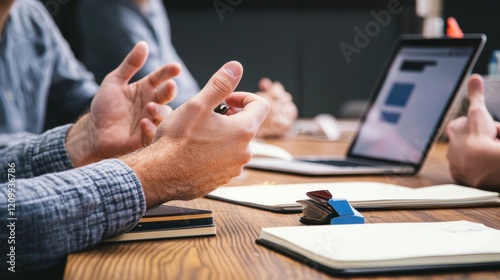 Friendly recruiter giving candidate feedback in meeting room