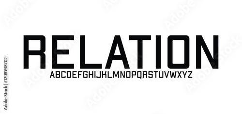 Modern minimal abstract alphabet fonts. Typography technology, electronic, movie, digital, music, future, logo creative font. vector illustration
